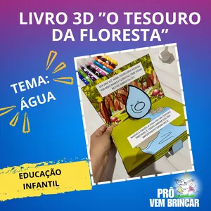 Imagem de capa para o Ebook Livro 3D "O TESOURO DA FLORESTA"