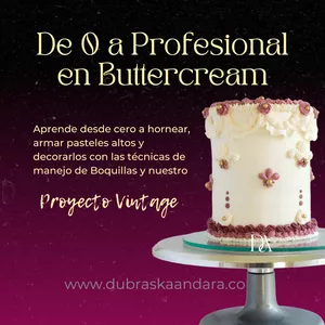 Imagen de portada para Curso online De 0 a Profesional con Buttercream
