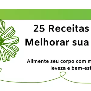 Imagem de capa para o Ebook 25 Receitas Para Melhorar Sua Saúde 