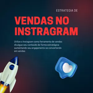 Imagem de capa para o Ebook Estratégia de vendas no Instagram