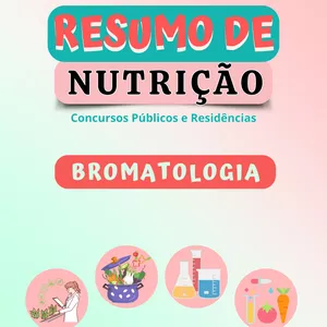 Imagem de capa para o Ebook Resumo de Bromatologia