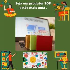 Imagem de capa para o Ebook Seja um produtor  TOP e não  mais  uma .