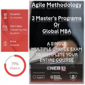 Cover image for Online course Agile Methodology - 3 Master's or Global MBA 