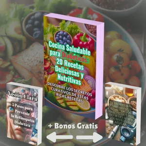 Imagen de portada para Ebook Cocina Saludable para Diabéticos: 20 Recetas Deliciosas y Nutritivas