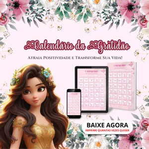 Imagem de capa para o Ebook Calendário de 30 Dias de Gratidão – Transforme Sua Vida em 30 Dias! 🌸✨