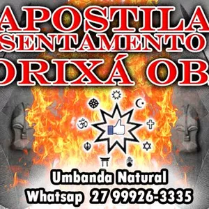 Imagem de capa para o Ebook APOSTILA ASSENTAMENTO ORIXÁ OBÁ