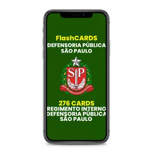 Imagem de capa para o Ebook 276 FlashCards: Regimento Interno Defensoria Pública SP (DPE-SP)