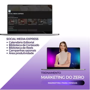 Imagem de capa para o Curso online Social Media Express + Treinamento de Marketing