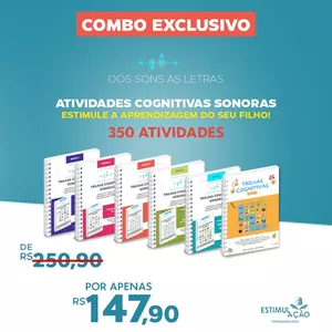 Imagem de capa para o Ebook Trilhas Cognitivas Sonoras- Atividades para alfabetização
