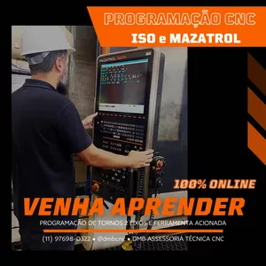 Imagem de capa para o Curso online Programação CNC MAZATROL/EIA ISO - Tornos Mazak