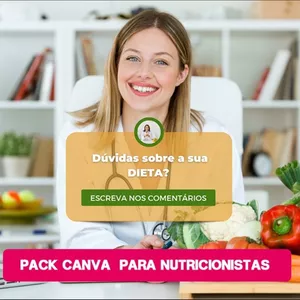Imagem de capa para o Curso online PACK CANVA PARA NUTRICIONISTAS