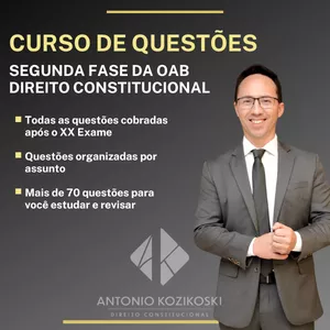 Imagem de capa para o Curso online Curso de Questões de Direito Constitucional - Segunda Fase do Exame de Ordem