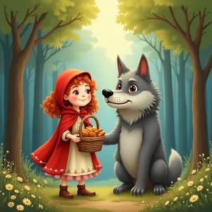 Imagem de capa para o Ebook Chapeuzinho Vermelho e o Lobo Bom