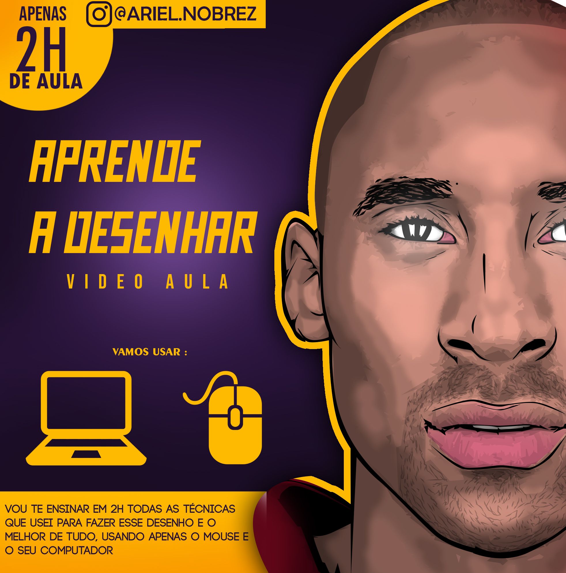 Imagem do curso Aprenda a desenhar em 2h