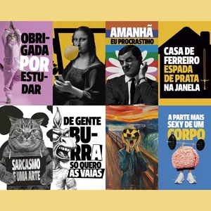 Imagem de capa para o Curso online Lambe Lambe Cartaz 8 peças.