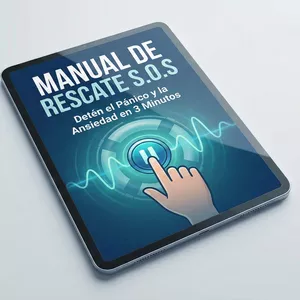 Imagen de portada para Ebook Manual de Rescate S.O.S: Detén el Pánico en 3 Minutos.