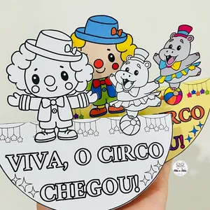 Imagem de capa para o Ebook Atividade balancinho circo 🤹🏼