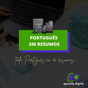 Imagem de capa para o Ebook Apostila Digital TODO Português em 46 resumos