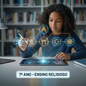 Imagem do curso Ensino Religioso - 7º Ano - Ensino Fundamental Anos Finais: 40 Planos de Aulas Completos