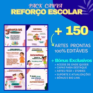 Imagem do curso Pack Canva Reforço Escolar