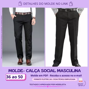 Imagem de capa para o Curso online Molde Calça Social Masculina