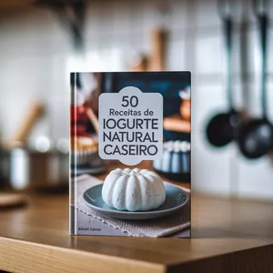 Imagem de capa para o Ebook 50 Receitas de Iogurte Natural Caseiro