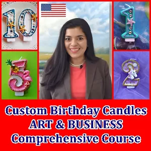 Imagem principal do produto Custom Birthday Candles ART & BUSINESS Comprehensive Course