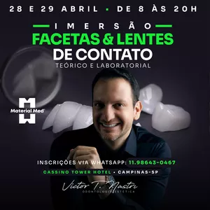 Imagem de capa para o Evento presencial Imersão em Facetas e Lentes de Contato Dental - Campinas /SP