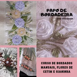 Imagem de capa para o Curso online Papo de Bordadeira