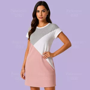 Imagen de portada para Ebook Vestido con manga enteriza y cortes Mosaico 3168