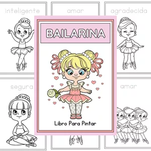 Imagen de portada para Ebook Libro para Pintar de Bailarinas