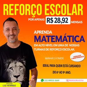 Imagem de capa para o Curso online TURMA SUPER NERD - Curso de Matemática para alunos do 6º ao 9º ano