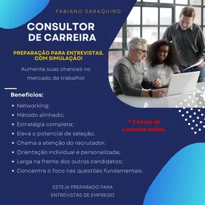 Imagem de capa para o Serviço online Consultoria em Preparação para participar de Entrevistas de Emprego!