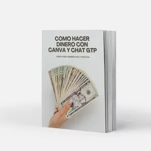 Imagen de portada para Ebook Cómo Hacer Dinero con Canva y ChatGPT 