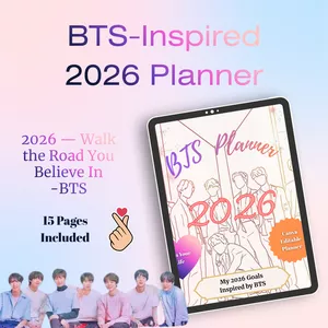 Cover image for Ebook PLANNER OF BTS 2026