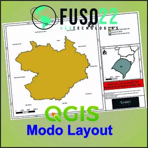 Imagem de capa para o Curso online QGIS II - Modo Layout