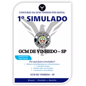 Imagem de capa para o Ebook 1º SIMULADO GCM DE VINHEDO 