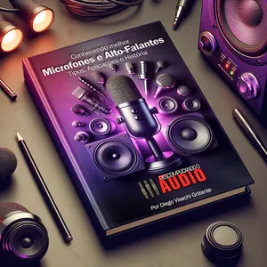 Imagem de capa para o Ebook Conhecendo melhor Microfones e Alto-Falantes - Tipos, aplicações e história.