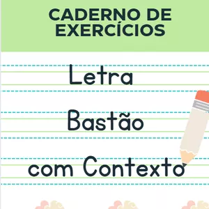 Imagem de capa para o Ebook Letra Bastão com Contexto