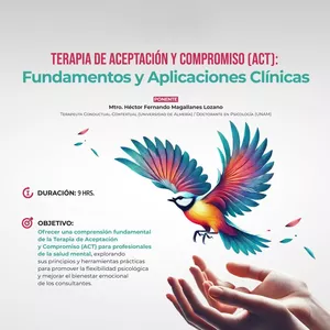Imagen de portada para Curso online Terapia de Aceptación y Compromiso (ACT): Fundamentos y Aplicaciones Clínicas