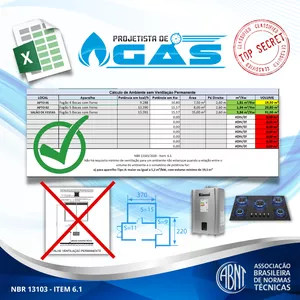 Imagem de capa para o Curso online NBR 13103 - DIMENSIONAMENTO DE AMBIENTES ONDE NÃO HÁ NECESSIDADE DE VENTILAÇÃO PERMANENTE