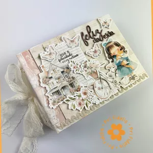 Imagem de capa para o Curso online Mini álbum Com argolas Shabby chic
