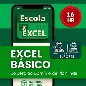 Imagem de capa para o Curso online Curso Excel Básico: Do Zero ao Domínio de Planilhas | Escola Excel