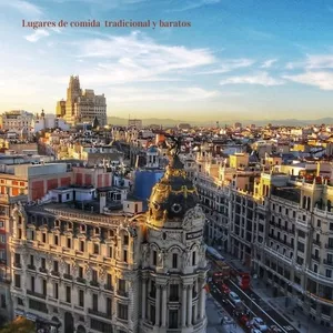 Imagen de portada para Curso online Comidas tradicionales y baratos en Madrid España