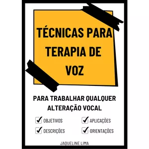 Imagem principal do produto TÉCNICAS PARA TERAPIA DE VOZ