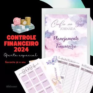 Imagem de capa para o Ebook Planner Financeiro 2024