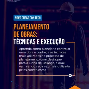 Imagem de capa para o Curso online Planejamento de Obras: Técnicas e Execução