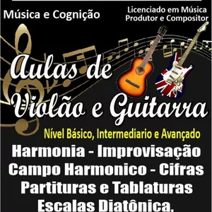 Imagem de capa para o Curso online Curso de Violão e Teoria Musical Nível Básico