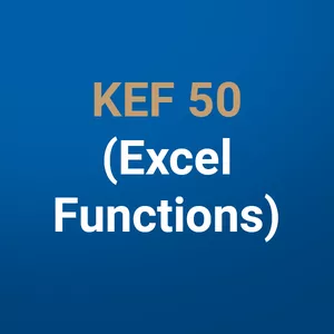 Cover image for Online course KEF 50 (Excel Functions)