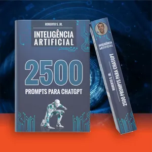 Imagem de capa para o Ebook 2500 Prompts para CHATGPT